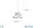 Ondaluce Vuelta Μοντέρνο Κρεμαστό Φωτιστικό με Ενσωματωμένο LED σε Ασημί Χρώμα SO.VUELTA/SILVER