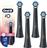 Oral-B iO Gentle Care Ανταλλακτικές Κεφαλές για Ηλεκτρική Οδοντόβουρτσα Σετ 4τμχ Μαύρο