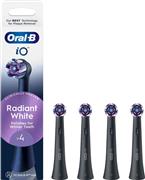 Oral-B iO Radiant Ανταλλακτικές Κεφαλές για Ηλεκτρική Οδοντόβουρτσα Σετ 4τμχ Μαύρο