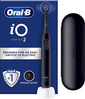 Oral-B iO Series 2 Ηλεκτρική Οδοντόβουρτσα με Χρονομετρητή, Αισθητήρα Πίεσης και Θήκη Ταξιδίου Μαύρη