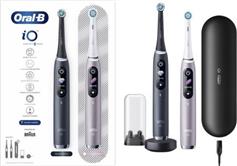 Oral-B iO Series 9 Ηλεκτρική Οδοντόβουρτσα με Χρονομετρητή, Αισθητήρα Πίεσης και Θήκη Ταξιδίου Duo Black Onyx & Rose Quartz