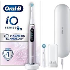 Oral-B iO Series 9 Ηλεκτρική Οδοντόβουρτσα με Χρονομετρητή, Αισθητήρα Πίεσης και Θήκη Ταξιδίου Rose Quartz