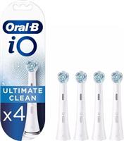 Oral-B iO Ultimate Clean Ανταλλακτικές Κεφαλές για Ηλεκτρική Οδοντόβουρτσα Σετ 4τμχ Λευκό