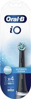 Oral-B iO Ultimate Clean Ανταλλακτικές Κεφαλές για Ηλεκτρική Οδοντόβουρτσα Σετ 4τμχ Μαύρο