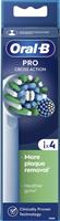 Oral-B Pro Cross Action Ανταλλακτικές Κεφαλές για Ηλεκτρική Οδοντόβουρτσα Σετ 4τμχ Λευκό