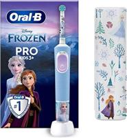 Oral-B Vitality Pro Kids Frozen Ηλεκτρική Οδοντόβουρτσα με Θήκη για 3+ Χρονών Γαλάζια