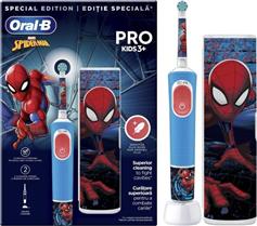 Oral-B Vitality Pro Kids Spiderman Ηλεκτρική Οδοντόβουρτσα με Θήκη για 3+ Χρονών Μπλε