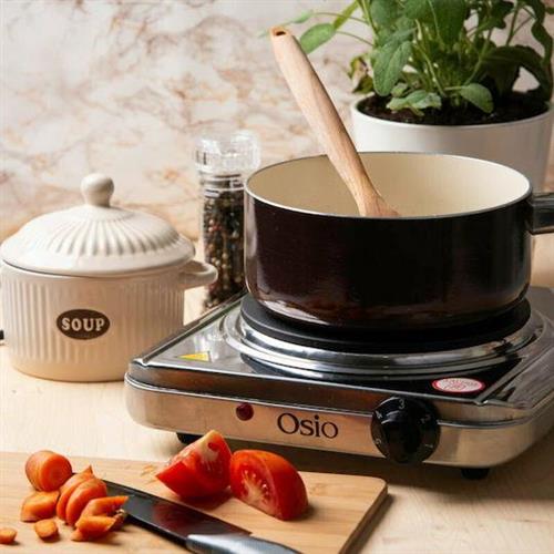 Osio OHP-2418 Επιτραπέζια Εστία Εμαγιέ Μονή Inox