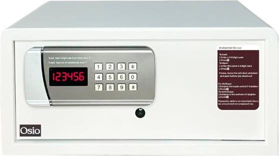 Osio OSB-2043WH Χρηματοκιβώτιο με Ψηφιακό Κλείδωμα και Κλειδί Διαστάσεων Μ43xΠ38xΥ20cm 100452-0010
