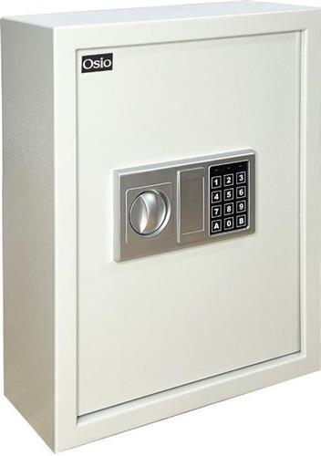 Osio OSB-3670CR Κλειδοθήκη Τοίχου Μεταλλική με Συνδυασμό και Κλειδαριά 36x15x45cm 100452-0017