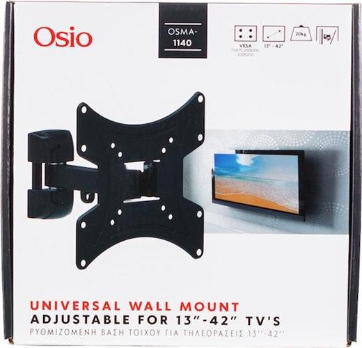 Osio OSMA-1140 Βάση Τηλεόρασης Τοίχου με Βραχίονα έως 42