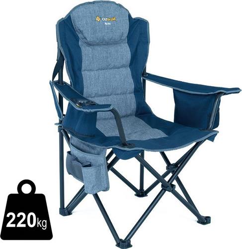 OZtrail Big Boy Καρέκλα Παραλίας με Μεταλλικό Σκελετό σε Μπλε Χρώμα OZT-120