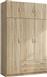 Pakketo Alvia Τρίφυλλη Ντουλάπα με Πατάρι Sonoma 150x51x240cm 200-002081