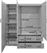 Pakketo Alvia Τρίφυλλη Ντουλάπα με Πατάρι Sonoma 150x51x240cm 200-002081