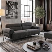 Pakketo Anbola Τριθέσιος Καναπές Ανθρακί 213x87x80cm 371-000050