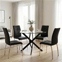 Pakketo Ariadne-Antoro Τραπεζαρία Σετ 5τμχ 100x100cm 200-001569