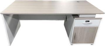Pakketo Armadi Γραφείο Ξύλινο Γκρι-Λευκό 140x70x75cm 367-000012