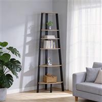 Pakketo Arvia Γωνιακή Βιβλιοθήκη Oak 53.4x37.8x160.3cm 085-000048
