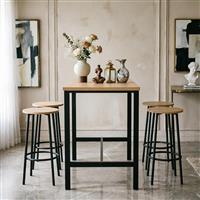 Pakketo Arzo Τραπεζαρία Σετ 5τμχ 100x60cm 225-000103