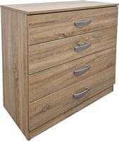 Pakketo Athos Συρταριέρα Κρεβατοκάμαρας από Ξύλο Sonoma 80x40x79cm 383-000108