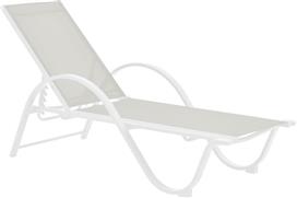 Pakketo Attain Ξαπλώστρα Αλουμινίου Λευκή 200x62x34cm 152-000024
