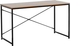 Pakketo Bailon Ηλεκτρικό Επαγγελματικό Γραφείο Ξύλινο Oak-Μαύρο με Μεταλλικά Πόδια 120x60x70cm 085-000024