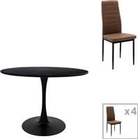Pakketo Balou-Parker Τραπεζαρία Σετ 5τμχ 100x100cm 200-001391
