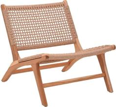 Pakketo Beatrice Πολυθρόνα Εξωτερικού Χώρου Ξύλινη Φυσική Απόχρωση 65x78x68cm 336-000012