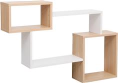 Pakketo Beldra Ράφι Τοίχου Φυσικό-Λευκό 84x15x57.8cm 225-000069