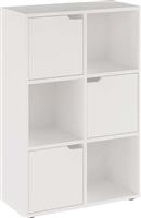 Pakketo Bookel Βιβλιοθήκη Λευκή Απόχρωση 59.5x27.5x89cm 184-000103