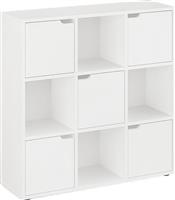 Pakketo Bookel Βιβλιοθήκη Λευκή Απόχρωση 88.5x27.5x89.3cm 184-000113