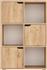 Pakketo Bookel Βιβλιοθήκη Oak 59.5x27.5x89cm 184-000102