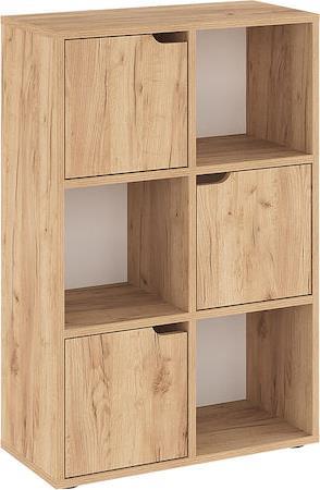 Pakketo Bookel Βιβλιοθήκη Oak 59.5x27.5x89cm 184-000102