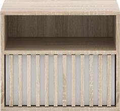 Pakketo Bruse Κομοδίνο Ξύλινο Λευκό 52x40.5x42.5cm 192-000040