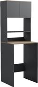 Pakketo Chaxe Ντουλάπι Μπάνιου Πλυντηρίου 65x32.5x183.6cm Ανθρακί-Sonoma 230-000203