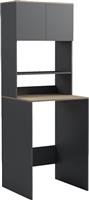 Pakketo Chaxe Ντουλάπι Μπάνιου Πλυντηρίου 65x32.5x183.6cm Ανθρακί-Sonoma 230-000203