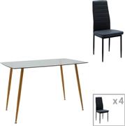 Pakketo Chloe-Parker Τραπεζαρία Σετ 5τμχ 70x120cm 200-001164