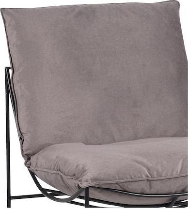 Pakketo Chopie Πολυθρόνα Γκρι Ποντικί-Μαύρο 77x90x83cm 029-000221