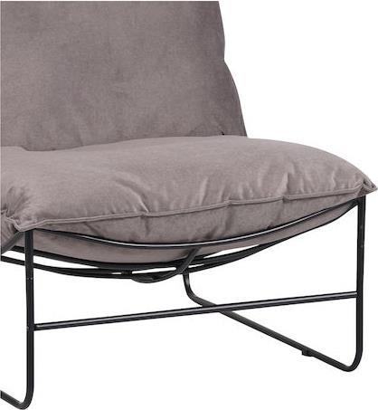 Pakketo Chopie Πολυθρόνα Γκρι Ποντικί-Μαύρο 77x90x83cm 029-000221