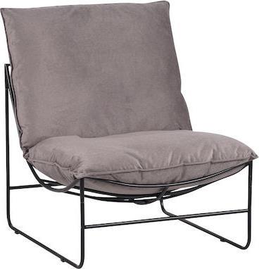 Pakketo Chopie Πολυθρόνα Γκρι Ποντικί-Μαύρο 77x90x83cm 029-000221