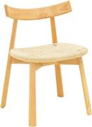 Pakketo Clareta Καρέκλα Τραπεζαρίας Ξύλινη Φυσική 53x55x79cm 263-000057