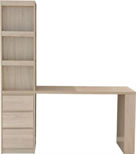 Pakketo Cliner Γραφείο Ξύλινο με Βιβλιοθήκη Sonoma 140x50x180cm 072-000190