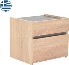 Pakketo Comcie Κομοδίνο Ξύλινο Μπεζ 50x42x45.5cm 362-000001