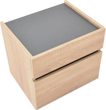 Pakketo Comcie Κομοδίνο Ξύλινο Μπεζ 50x42x45.5cm 362-000001