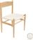 Pakketo Conan Καρέκλα Τραπεζαρίας Φυσικό 52x46x78cm