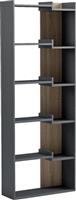 Pakketo Corpus Βιβλιοθήκη Ανθρακί-Sonoma 61x22x162cm 230-000221