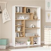 Pakketo Decora Βιβλιοθήκη Φυσικό-Λευκό 90x22x123.6cm 176-000204