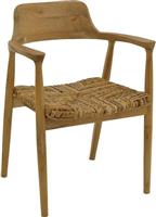 Pakketo Denverone Πολυθρόνα Εξωτερικού Χώρου Ξύλινη Φυσικό 57x54x79cm 336-000006