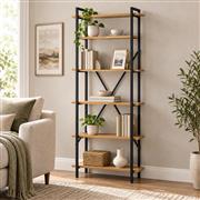 Pakketo Derena Βιβλιοθήκη Oak 60x29x160cm 321-000133