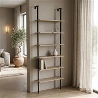 Pakketo Dimmo Βιβλιοθήκη Sonoma-Μαύρο 60x20x180cm 230-000256